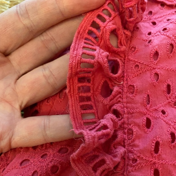 Anthropologie Maeve embroidery top red - Picture 4 of 11